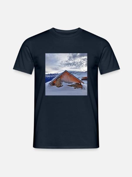 Berghütte - Männer T-Shirt - Navy