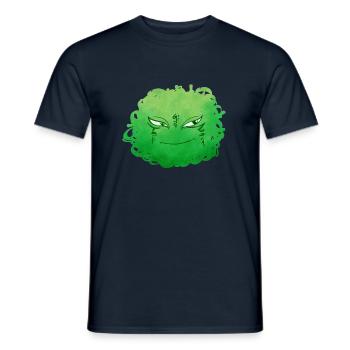 Little Pelota Monster n°9 – green - Men's T-Shirt - navy - Front - AI Model Male 178 light (178cm)