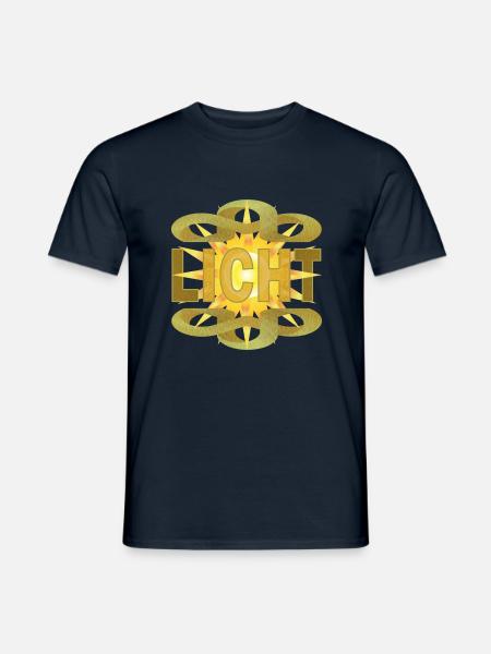 LICHT - ICH bin das lICHt - Lichtbringer - ICH - Männer T-Shirt - Navy