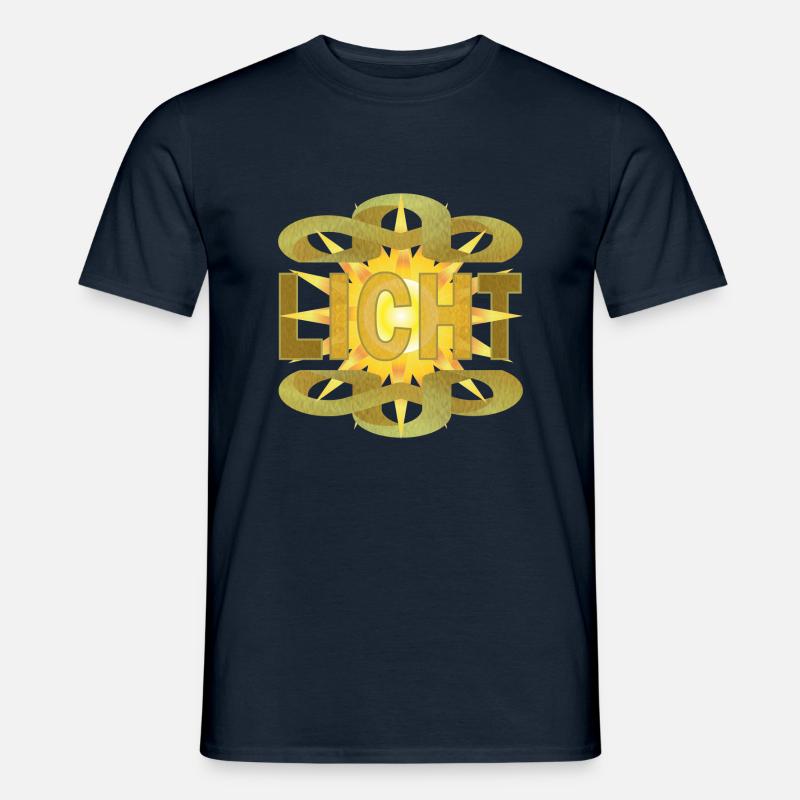 LICHT - ICH bin das lICHt - Lichtbringer - ICH - Männer T-Shirt - Navy