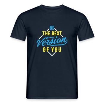 Be the best version of you - T-shirt homme - marine - Devant - AI Model Male 178 light (178cm)