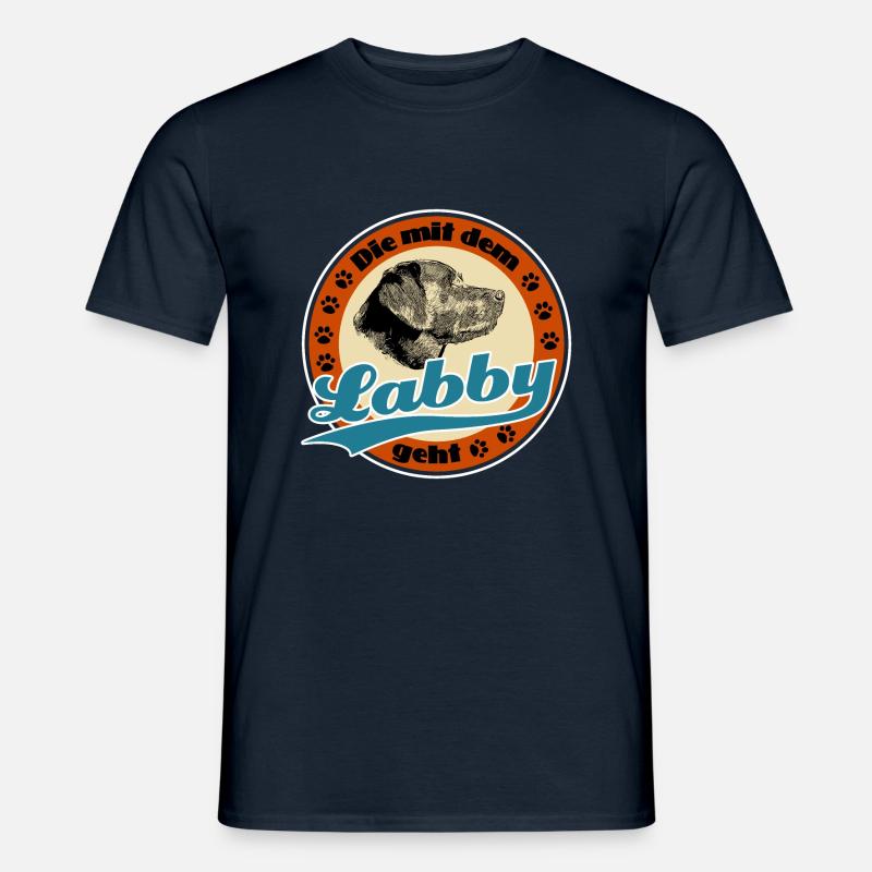 Die mit dem Labby - Männer T-Shirt - Navy