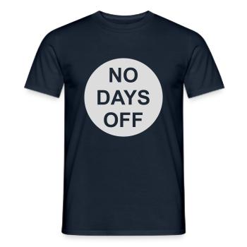 pas de jours de congé devis - T-shirt homme - marine - Devant - AI Model Male 178 light (178cm)