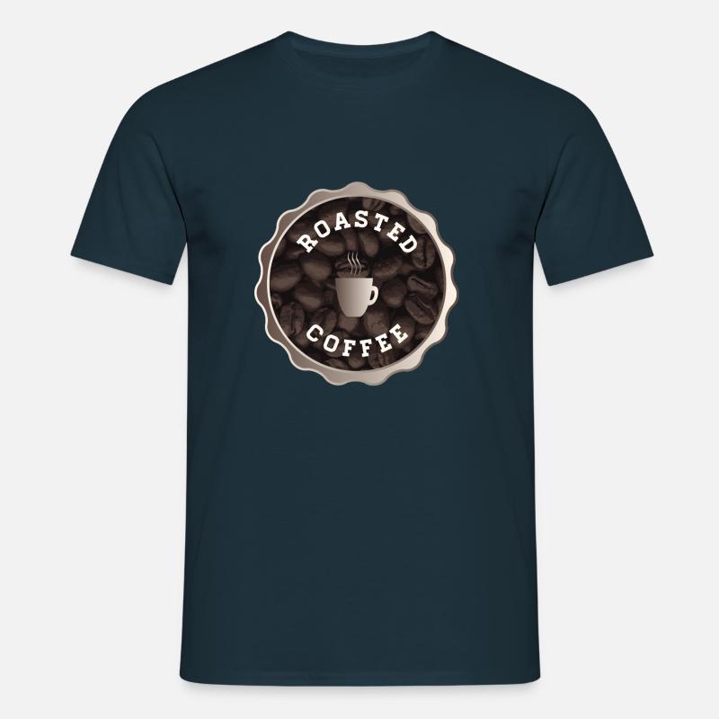 Roasted Coffee Sign - Men's T-Shirt - navy