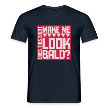look chemise chauve Citation - T-shirt homme - marine - Devant - AI Model Male 178 light (178cm)
