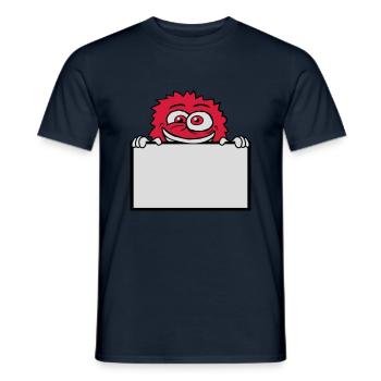 Signe montrer monstre fou - T-shirt homme - marine - Devant - AI Model Male 178 light (178cm)