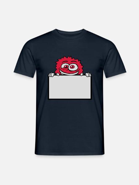 Sign show insane monster - Men's T-Shirt - navy