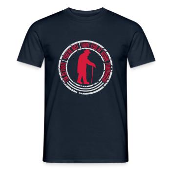 have fun at work - Men's T-Shirt - navy - Front - AI Model Male 178 light (178cm)