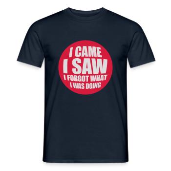 Je suis venu voir oublier - T-shirt homme - marine - Devant - AI Model Male 178 light (178cm)