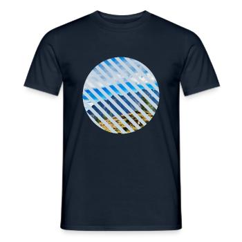 Alps Circle Hiking Mountains Gift Photo Holiday - Men's T-Shirt - navy - Front - AI Model Male 178 light (178cm)