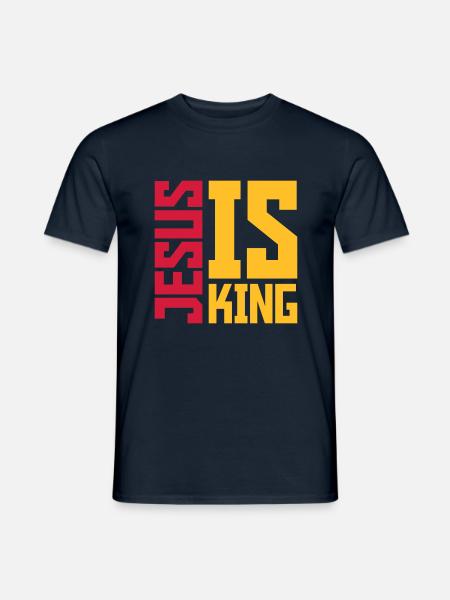 jesus is king quote - Men's T-Shirt - navy