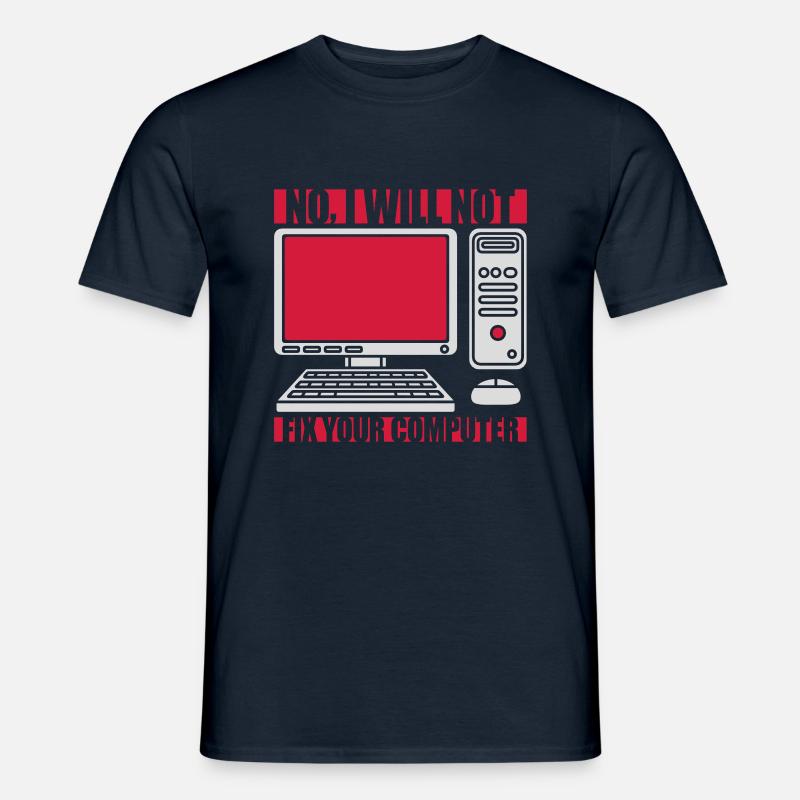 not fix your computer - Men's T-shirt - navy