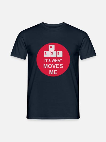 its what moves me - Men's T-Shirt - navy