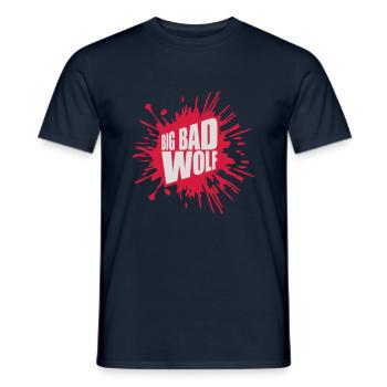 big bad wolf quote - Men's T-Shirt - navy - Front - AI Model Male 178 light (178cm)