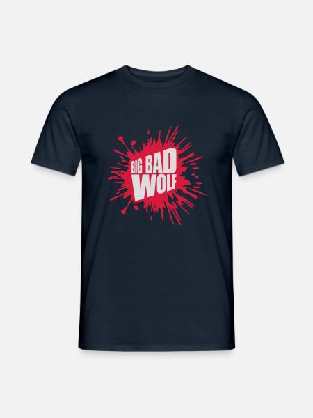 big bad wolf quote - Men's T-Shirt - navy