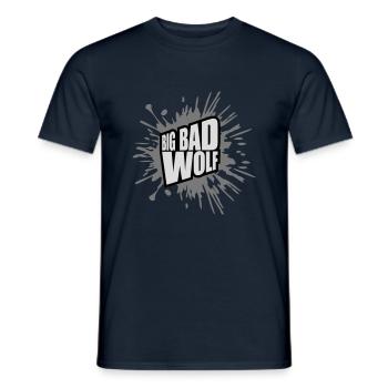 big bad wolf quote - Men's T-Shirt - navy - Front - AI Model Male 178 light (178cm)