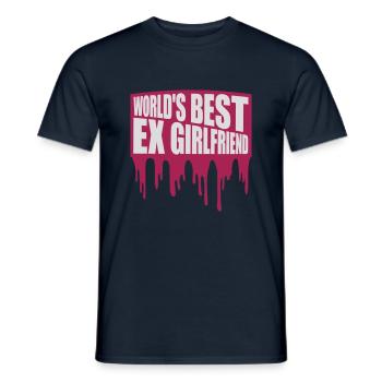 La meilleure ex petite amie du monde - T-shirt homme - marine - Devant - AI Model Male 178 light (178cm)