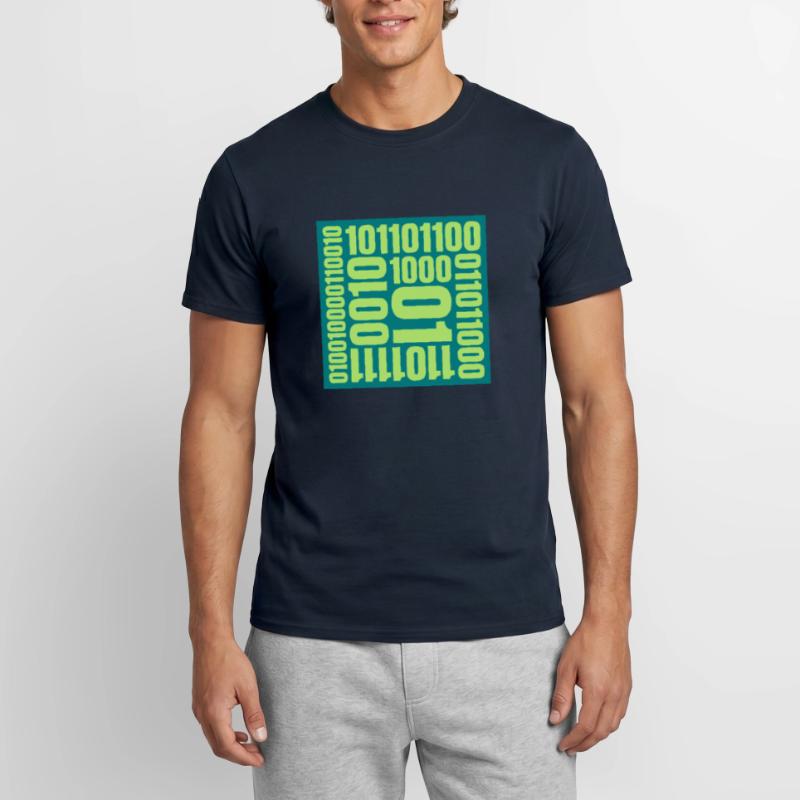 Binär Code Programm Sprache Männer T-Shirt