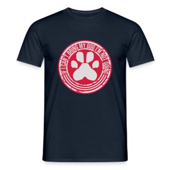 bring my dog quote - Men's T-Shirt - navy - Front - AI Model Male 178 light (178cm)