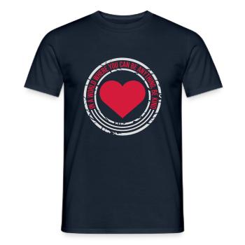 you can be kind - Männer T-Shirt - Navy - Vorne - AI Model Male 178 light (178cm)