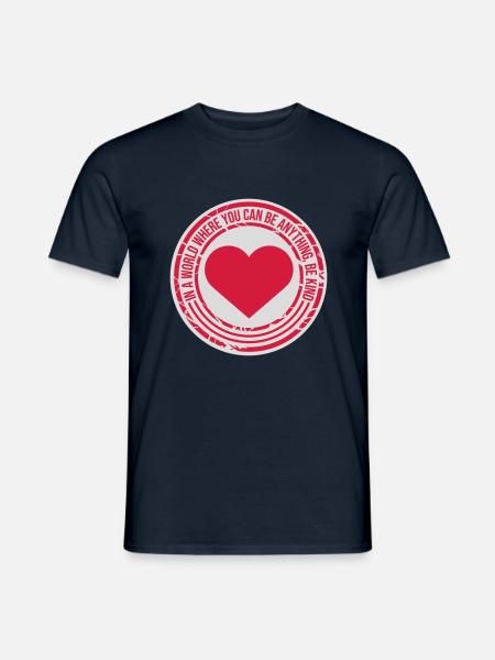 you can be kind - Männer T-Shirt - Navy