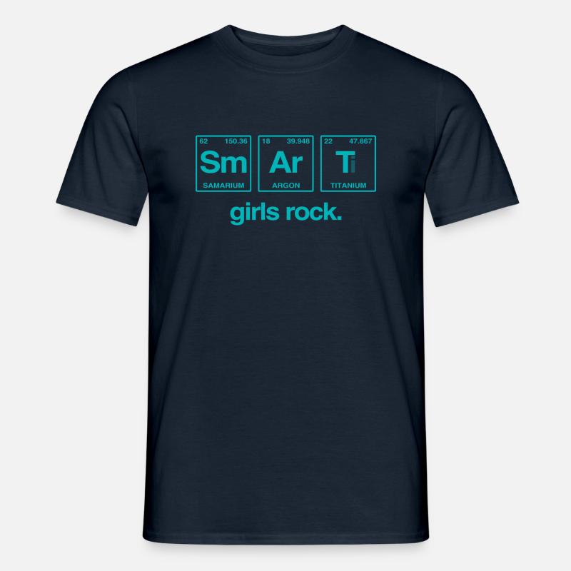 SMART GIRLS ROCK - Elemente Perdiodensystem - Männer T-Shirt - Navy