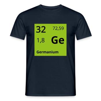 Germanium - Männer T-Shirt - Navy - Vorne - AI Model Male 178 light (178cm)