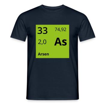 Arsen - Männer T-Shirt - Navy - Vorne - AI Model Male 178 light (178cm)