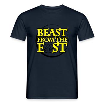 bête de l’est de la RDA née - T-shirt homme - marine - Devant - AI Model Male 178 light (178cm)