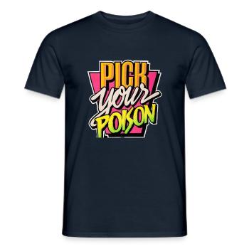 Pick Your Poison - Men's T-Shirt - navy - Front - AI Model Male 178 light (178cm)