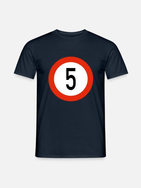 5 - Männer T-Shirt - Navy