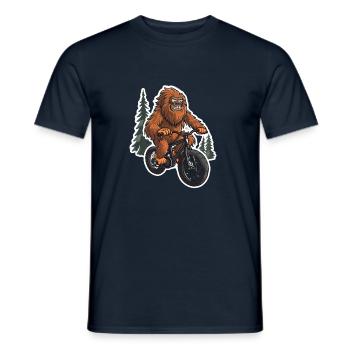 Sasquatch BMX - Männer T-Shirt - Navy - Vorne - AI Model Male 178 light (178cm)