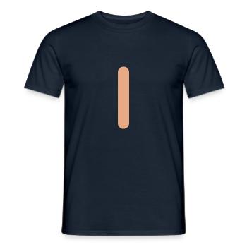 Der simpelste Pullover der Welt - Männer T-Shirt - Navy - Vorne - AI Model Male 178 light (178cm)