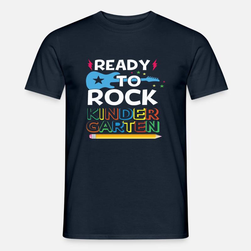 Ready To Rock Kindergarten - Männer T-Shirt - Navy