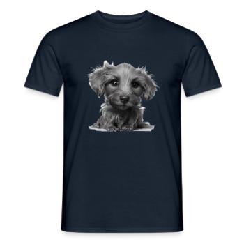 Dachshund Hund Hundehalter Hunde Dackelwelpe - Männer T-Shirt - Navy - Vorne - AI Model Male 178 light (178cm)