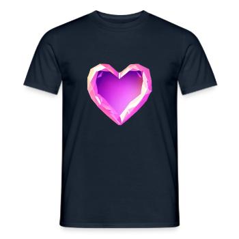 Wedding, Mother's Day, Love, Valentine's Day, Engagement - Men's T-Shirt - navy - Front - AI Model Male 178 light (178cm)