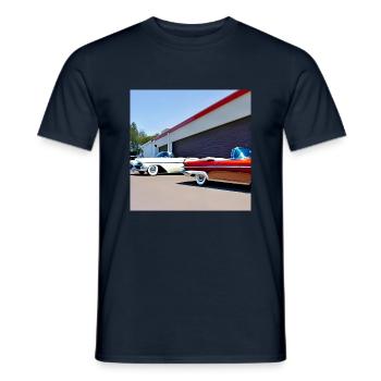 C10 - Männer T-Shirt - Navy - Vorne - AI Model Male 178 light (178cm)