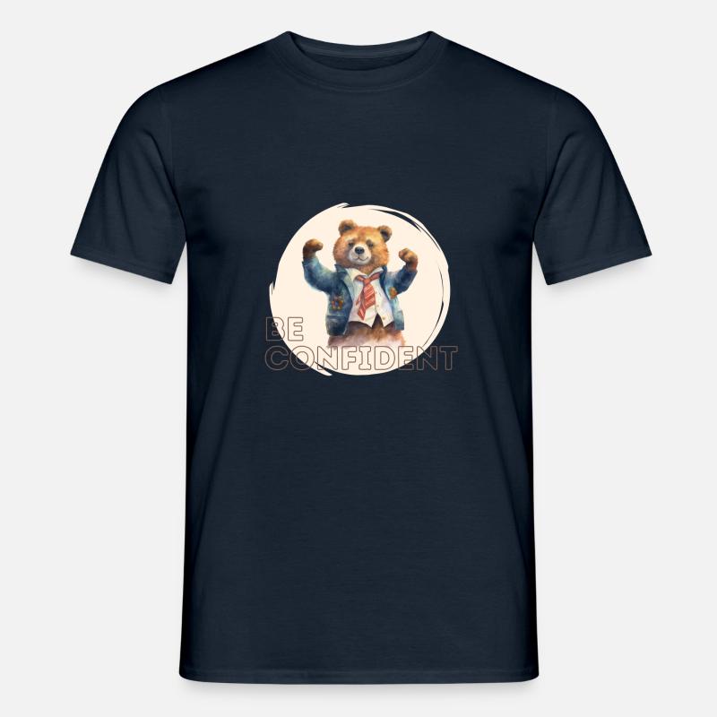 Be confident - Männer T-Shirt - Navy