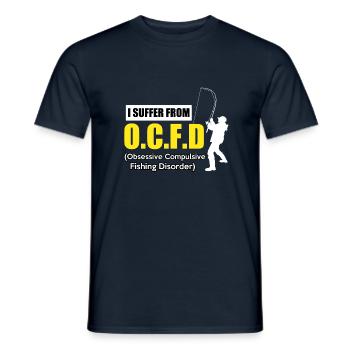 FISHING - Männer T-Shirt - Navy - Vorne - AI Model Male 178 light (178cm)