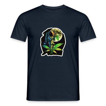 L'astronaute intérieur - T-shirt homme - marine - Devant - AI Model Male 178 light (178cm)