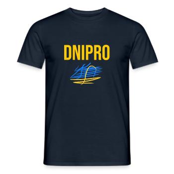 Dnipro Ukraine Dnipro Ukraina - Men's T-Shirt - navy - Front - AI Model Male 178 light (178cm)