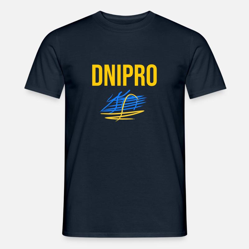 Dnipro Ukraine Dnipro Ukraina - Männer T-Shirt - Navy