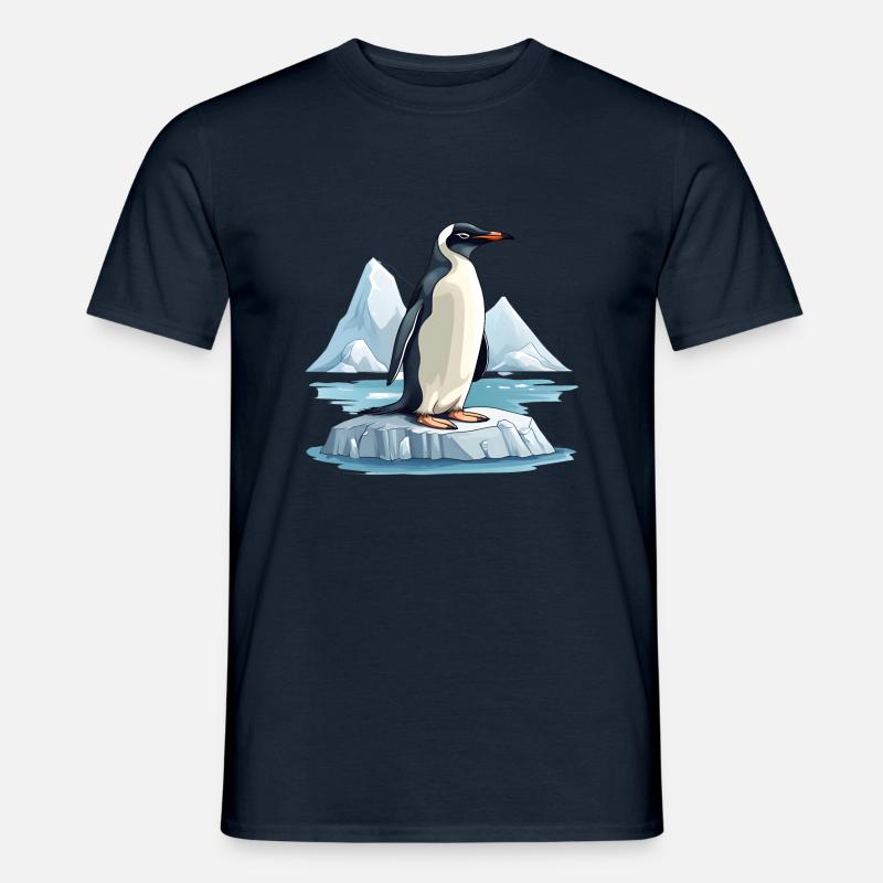 Pinguine sind bedroht - Männer T-Shirt - Navy