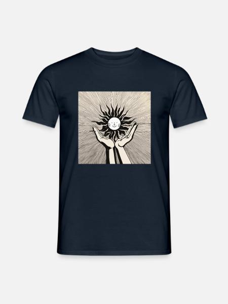 Umarme die Sonne - Männer T-Shirt - Navy