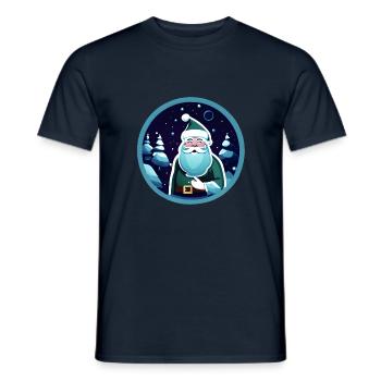 Cadeau de Noël Arbre de Noël Arbre de Noël - T-shirt homme - marine - Devant - AI Model Male 178 light (178cm)