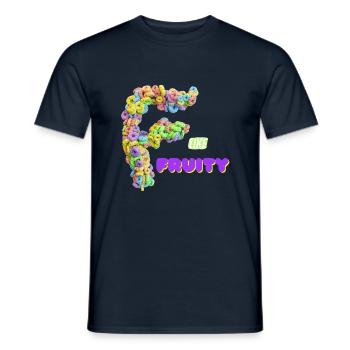 F like fruity - colorful cornflakes - Men's T-Shirt - navy - Front - AI Model Male 178 light (178cm)