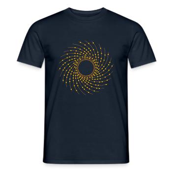 Universe Logo - Mænd T-shirt - marineblå - Foran - AI Model Male 178 light (178cm)