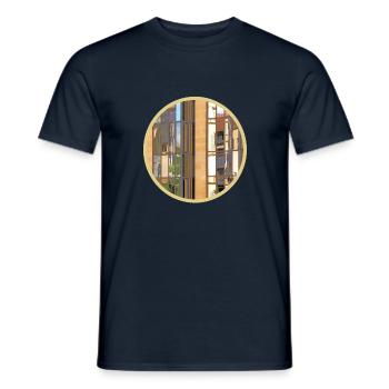 Mirror - Men's T-Shirt - navy - Front - AI Model Male 178 light (178cm)