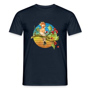 Oiseau coloré - T-shirt homme - marine - Devant - AI Model Male 178 light (178cm)