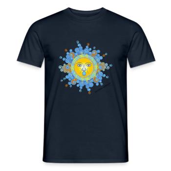 Wintersonnenwende 02 - Männer T-Shirt - Navy - Vorne - AI Model Male 178 light (178cm)